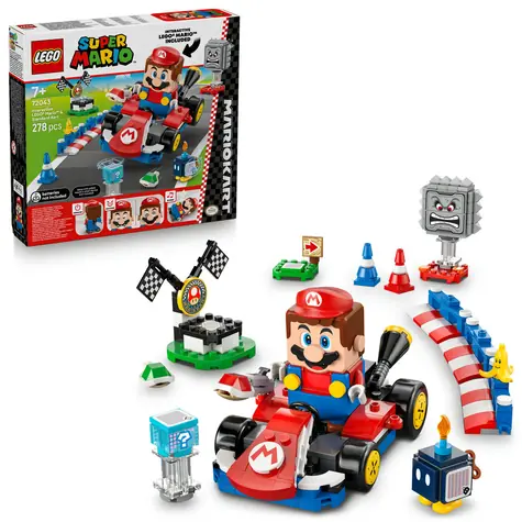 LEGO® Super Mario™ 72043 Mario Kart™ - Interaktívny LEGO® Mario™ a Standard Kart / Počet dielikov: 278 / od 7 rokov