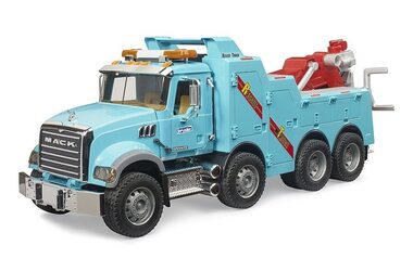 Bruder MACK Granite Vyslobodzovací a odťahový nákladný automobil so zvukom a svetlom / od 4 rokov