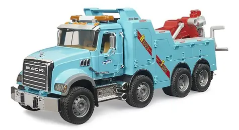 Bruder MACK Granite Vyslobodzovací a odťahový nákladný automobil so zvukom a svetlom / od 4 rokov