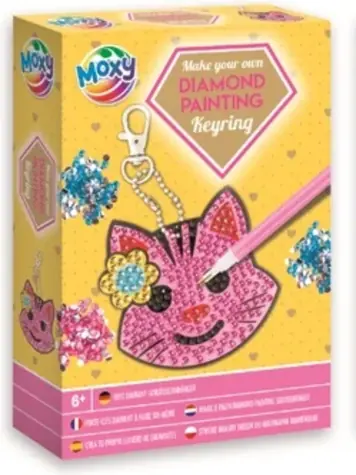 GRAFIX Diamantové maľovanie Prívesok Mačka / od 6 rokov