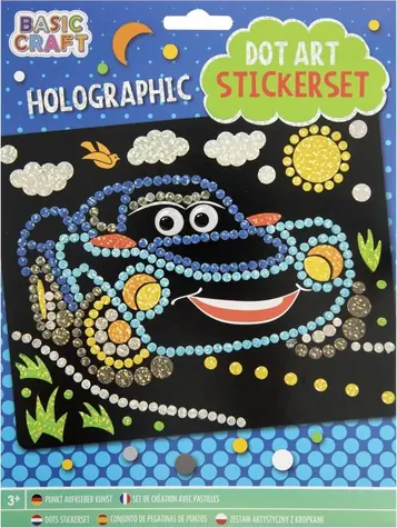 GRAFIX Mozaikový obrázok holografický Auto 22x18 cm / od 3 rokov