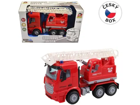 MaDe 08121 - Auto hasičské s plošinou na zotrvačník, 16 cm