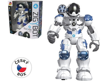MaDe 01788 - Zigybot Robot policajný Guliver, 22 funkcií, modrá