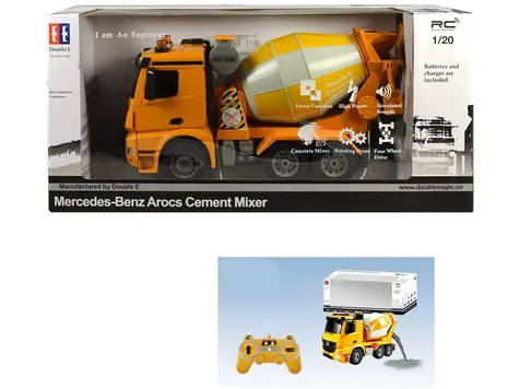 MaDe 96578 - Auto stavebné na diaľkové ovládanie, 38cm, oranžová