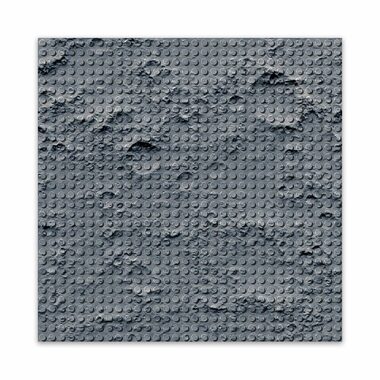 BRIXIES PLUS 225.004 Dizajnová podložka na stavanie - mesačná krajina 25,5 x 25,5 cm