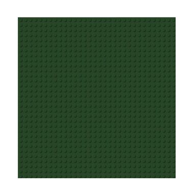 BRIXIES PLUS 225.023 Základná podložka na stavanie - tmavo zelená 25,5 x 25,5 cm