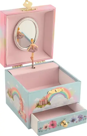 GOKI Hracia šperkovnica Dúhový svet, melódie: Labutie jazero