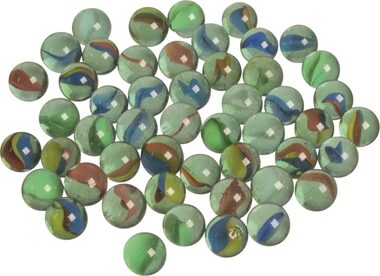 GOKI Sklenené guličky Mačacie oko 50ks / od 3 rokov