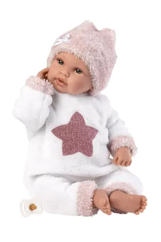 Llorens 63648 NEW BORN - realistická bábika bábätko so zvukmi a mäkkým látkovým telom - 36 cm / od 3 rokov