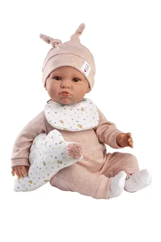 Llorens 74508 NEW BORN - realistická bábika bábätko so zvukmi a mäkkým látkovým telom - 45 cm / od 3 rokov