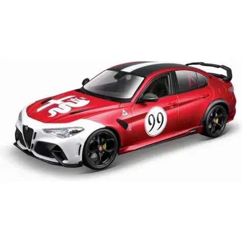 Bburago PLUS - Alfa Romeo Giulia GTAm - Met Red #99 / mierka 1:18