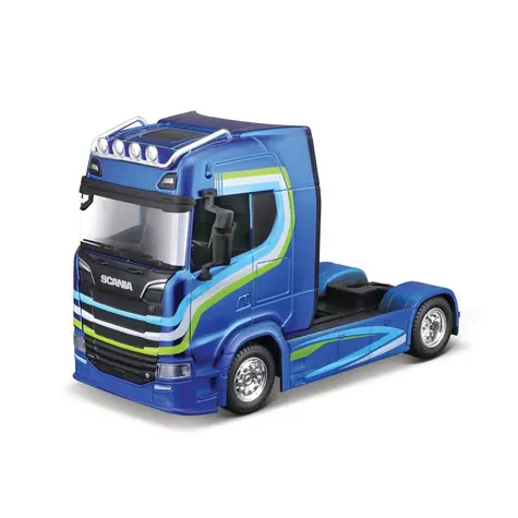 Bburago Haulers Custom Cabs Scania 770S Blue / mierka 1:43