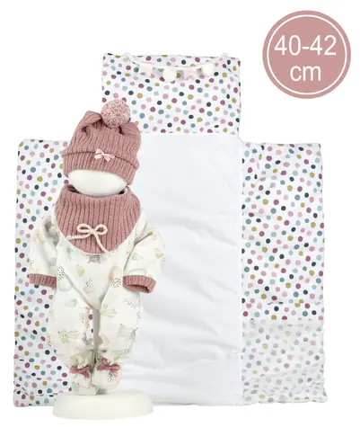 Llorens M738-88 oblečenie pre bábiku bábätko NEW BORN veľkosti 40-42 cm s doplnkami / od 3 rokov