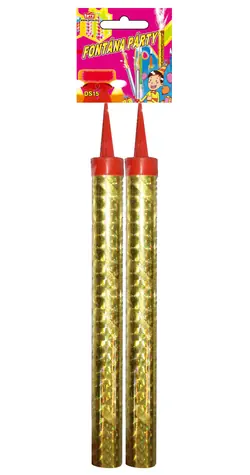 Rappa Fontána párty zlatá 50 sek 15 cm 2 ks