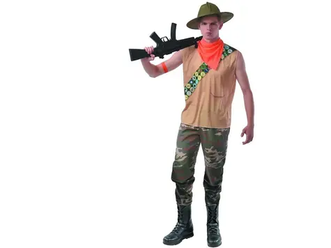 MaDe 09167 - Šaty na karneval - poľovník, M (52-54)