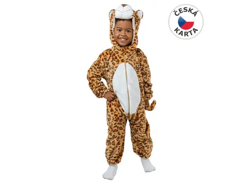 MaDe Šaty na karneval - leopard, 80-92cm