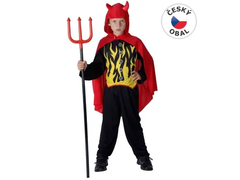 MaDe 55558 - Kostým na karneval Čert, 120-130cm