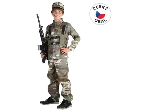 MaDe 68945 - Kostým na karneval - Vojak, 120-130 cm