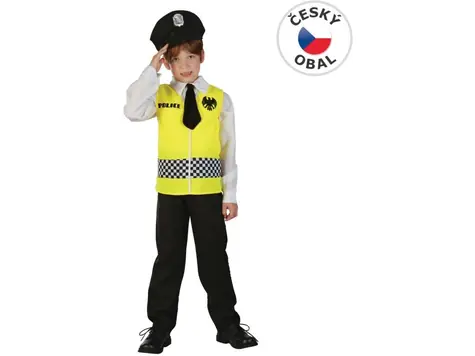 MaDe 75047 - Kostým na karneval Polícia, 120-130cm