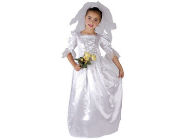 MaDe 86108 - Kostým na karneval Nevesta, 120-130cm