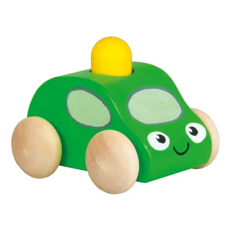 Pískacie auto s majákom 1ks zelená