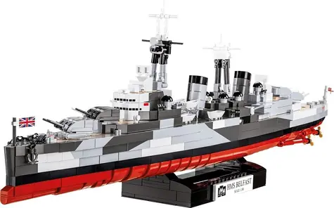 Cobi 4844 II WW HMS Belfast IWM / 1517 kociek / 1:300 / od 10 rokov
