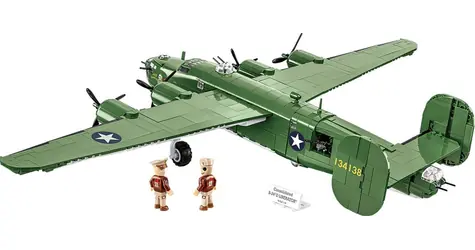 Cobi 5739 II WW Consolidated B-24D Liberator / 1445 kociek / 2 figúrky / 1:48 / od 10 rokov