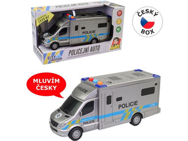 MaDe 10709 Auto policajné na batérie / 19,5 cm / svetlo a zvuk / od 3 rokov