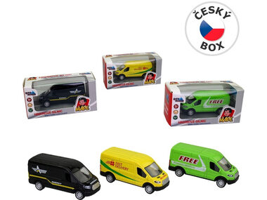 MaDe 14854 Auto dodávka kovové, na spätný chod / 10,5 x 3,5 x 4,4 cm / od 3 rokov