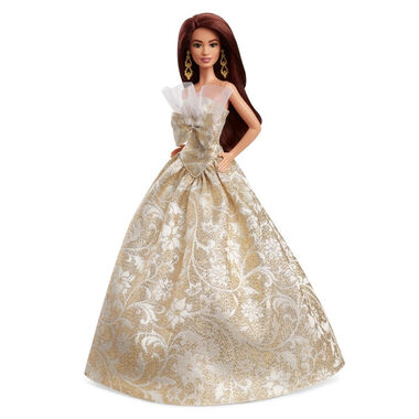 Mattel JBH97 Barbie - Vianočná bábika hnedovláska 2025 / od 3 rokov 