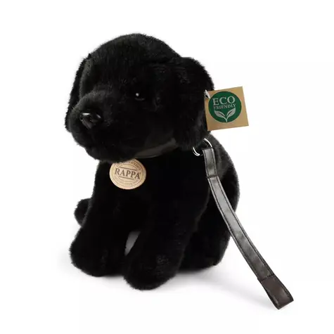 Rappa Plyšový labrador čierny 25 cm / ECO-FRIENDLY / od 0 rokov
