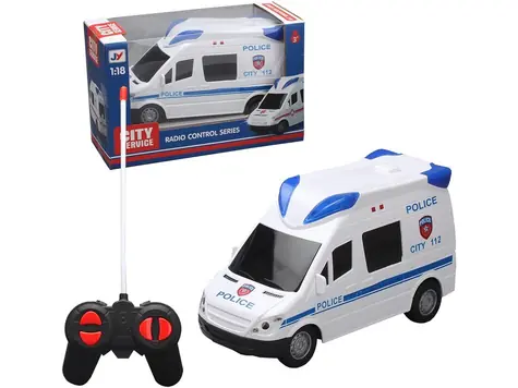 MaDe 14784 Auto policajné na diaľkové ovládanie / 21 cm / od 6 rokov
