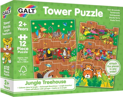 Asmodee Puzzle veža: Džungľa / od 2 rokov