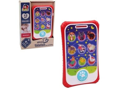 MaDe 15860 Detský mobilný telefón / 9,5 x 15,5 cm / od 12 mesiacov