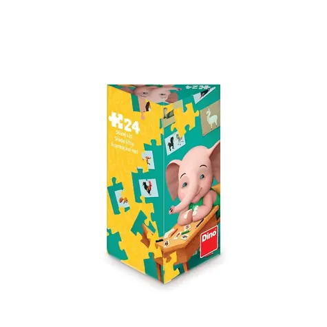 Dino Puzzle triangel Sloník Mio / 24 dielikov / od 4 rokov