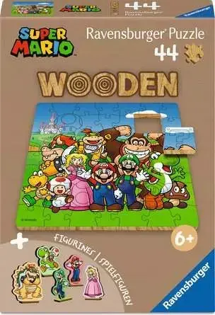 Ravensburger Drevené puzzle Super Mario / 44 dielikov / od 6 rokov
