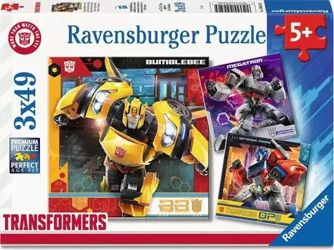 Ravensburger Transformers / 3x49 dielikov / od 5 rokov