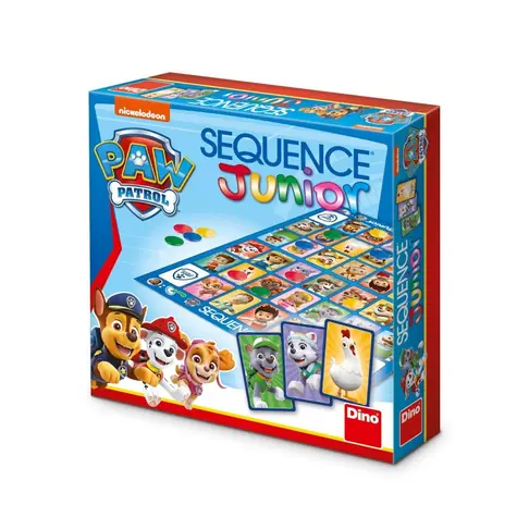 Dino Rodinná hra Sequence Junior Tlapková patrola / od 3 rokov / dĺžka hry: 15 minút / 2-4 hráči