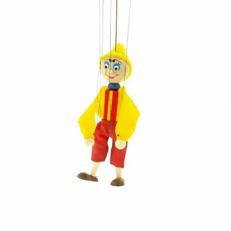 Česká drevená hračka Drevené bábky - Pinocchio