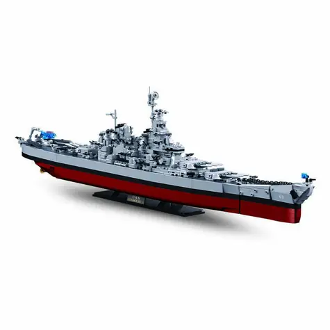 Sluban Model Bricks M38-B1291 Bojová loď USS Missouri 1:350 / od 10 rokov