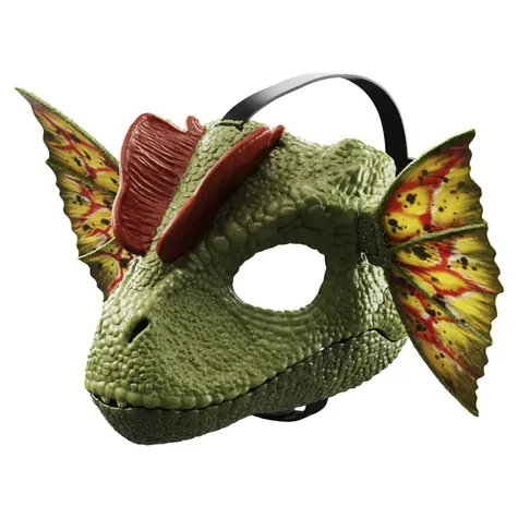 Mattel Jurassic WORLD dilophosaurus maska na tvár so zvukmi / od 4 rokov
