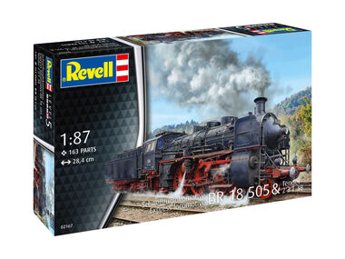 Revell 02167 Express Locomotive BR 18 505 Tender 2'3'T38 / Plastikový model / 1:87