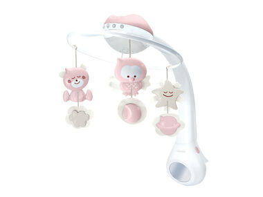 Infantino Hudobný kolotoč s projekciou 3v1 Dusty Pink / od 0 rokov