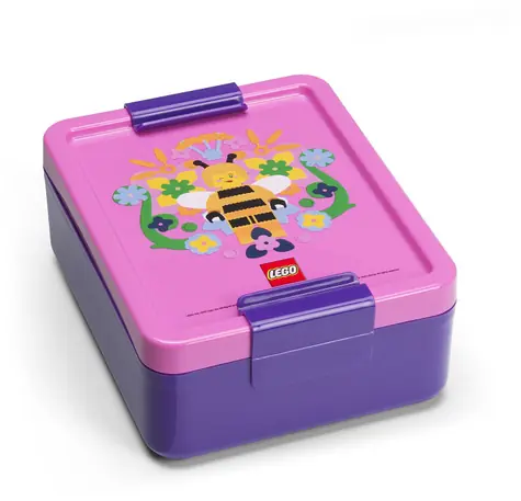 Lego Stationery Bee box na desiatu - fialová