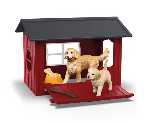 Schleich Psie búda so zlatým retrieverom / od 3 rokov