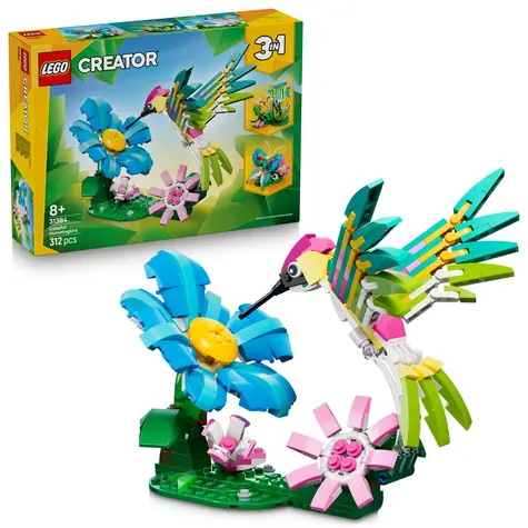 LEGO® Creator 3 v 1 31384 Divoké zvieratá: Farebný kolibrík / Počet dielikov: 312 / od 8 rokov