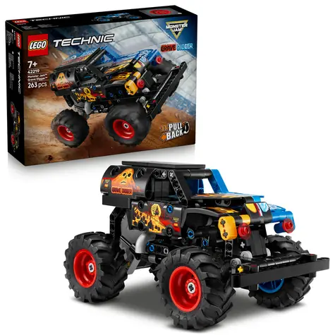 LEGO® Technic 42219 Monster Jam Grave Digger Oheň a ľad / Počet dielikov: 263 / od 7 rokov