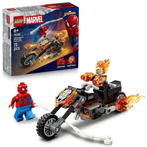 LEGO® MARVEL 76335 Spider-Man vs. Ghost Rider na motorke / Počet dielikov: 72 / od 6 rokov