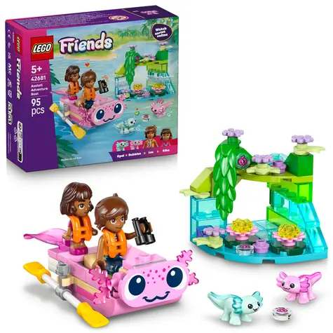 LEGO® Friends 42681 Dobrodružný čln s axollotmi / Počet dielikov: 95 / od 5 rokov