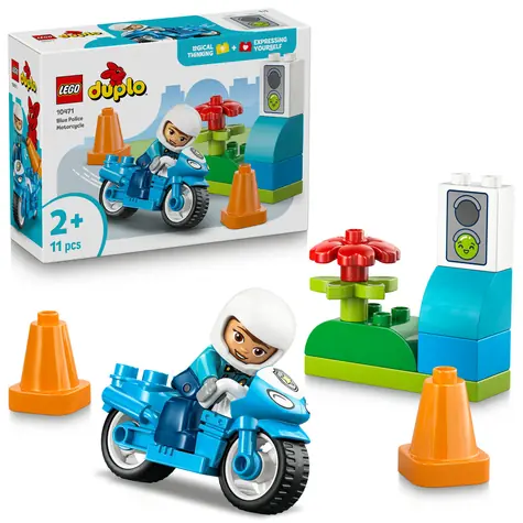 LEGO® DUPLO® 10471 Modrá policajná motorka / Počet dielikov: 11 / od 2 rokov
